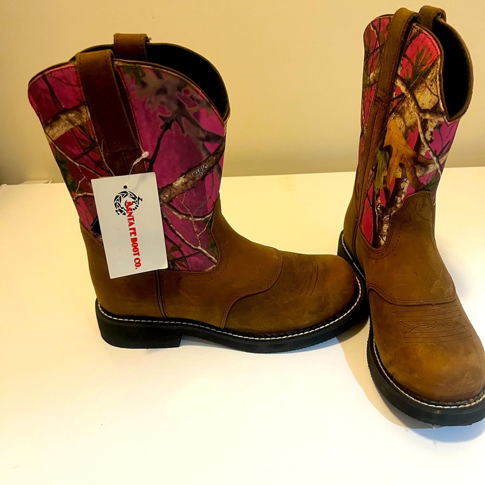 Santa Fe Boot Co boots sz 9.5.